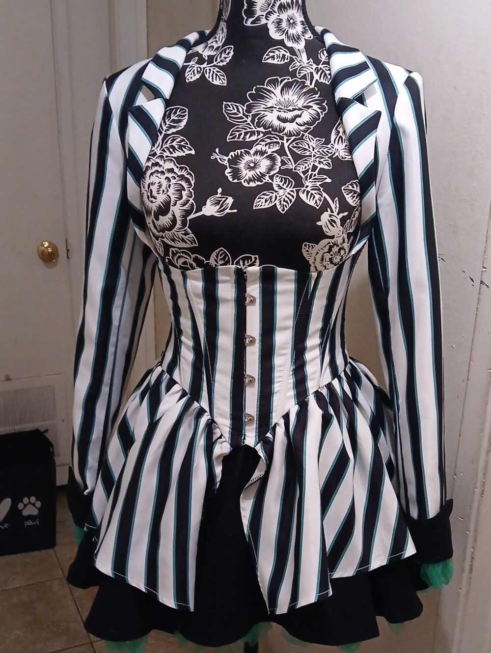 Bettlejuice Corset Jacket Peplum Set